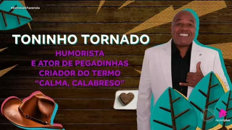 Toninho Tornado — participante de A Fazenda 2025